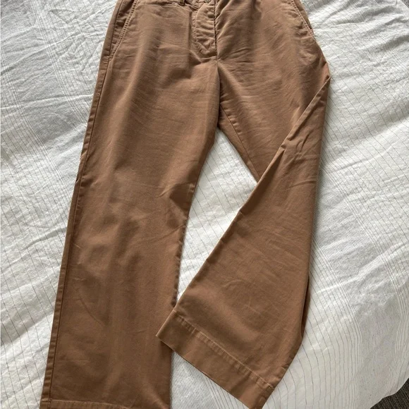 Nili Lotan Brown pant cropped Straight Leg - Picture 1 of 4